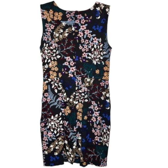 Lands' End Floral Print Sleeveless Ponte Sheath - 10P - Picture 4 of 10